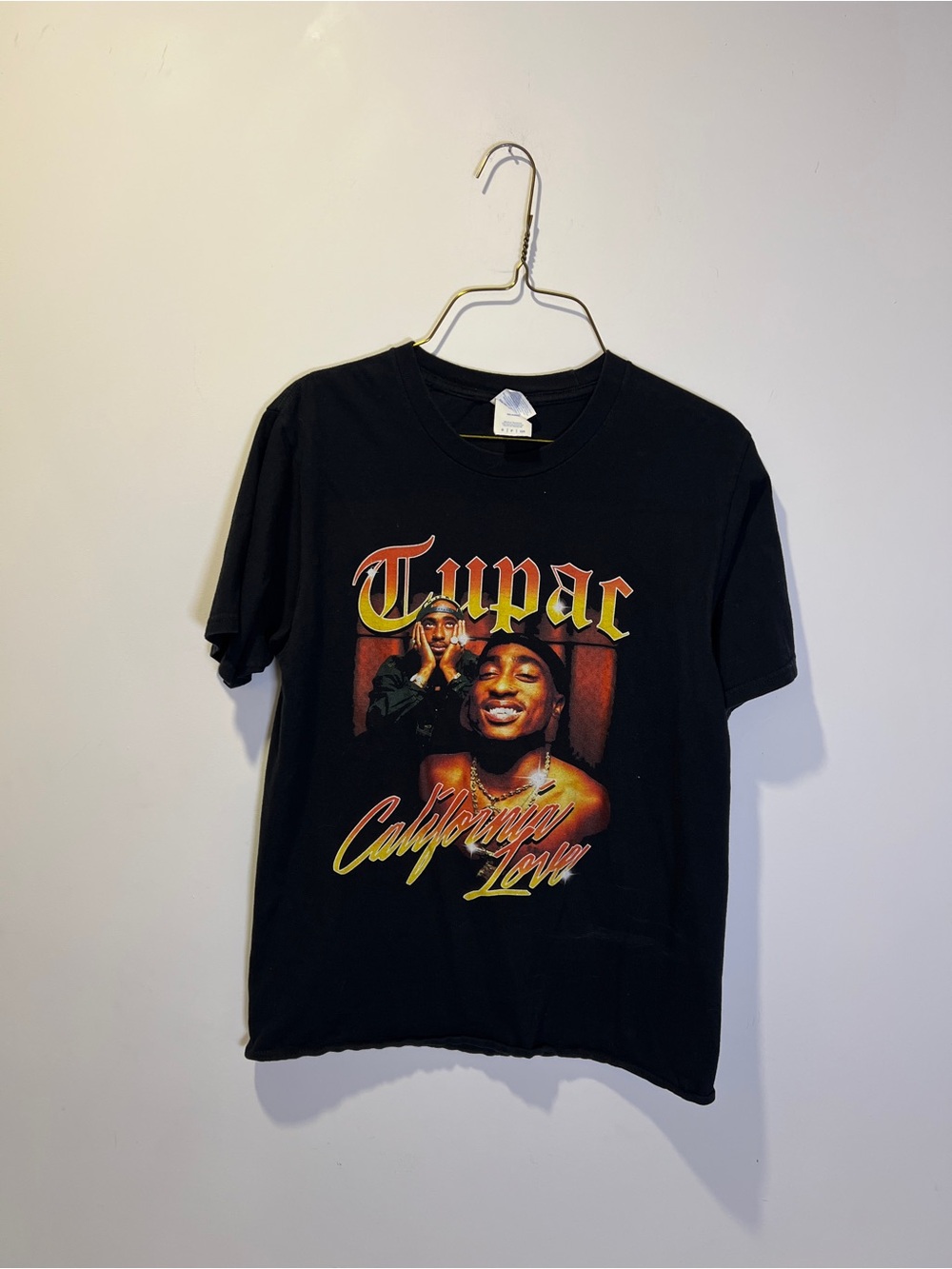 Vintage Tupac California Love Black Graphic Tee size S